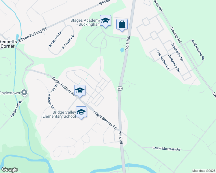 map of restaurants, bars, coffee shops, grocery stores, and more near 3133 West Briton Street in Furlong