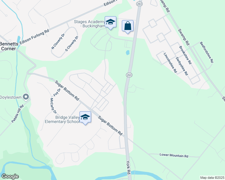 map of restaurants, bars, coffee shops, grocery stores, and more near 3109 East Brighton Street in Furlong