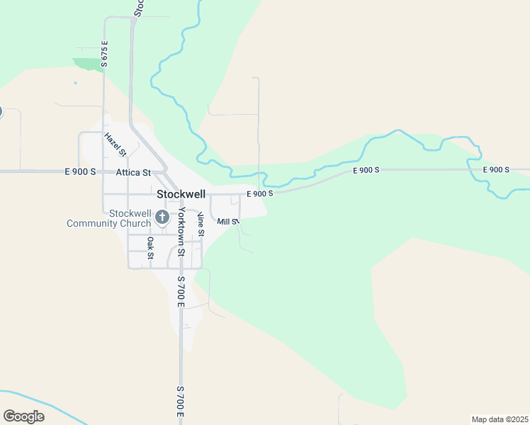 map of restaurants, bars, coffee shops, grocery stores, and more near 7301 East 900 South in Lafayette