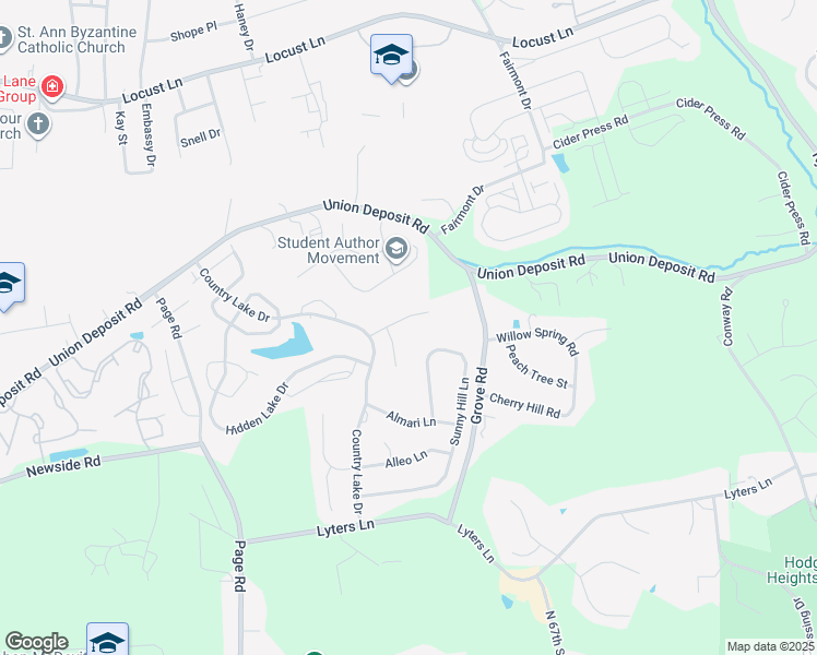 map of restaurants, bars, coffee shops, grocery stores, and more near 6106 Summit Pointe Drive in Harrisburg
