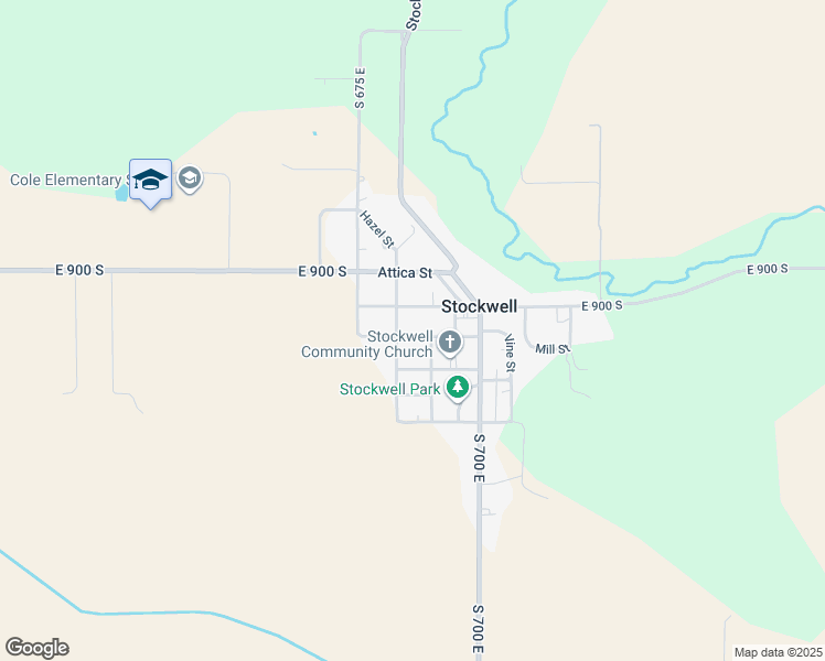 map of restaurants, bars, coffee shops, grocery stores, and more near 6912 Church Street in Lafayette