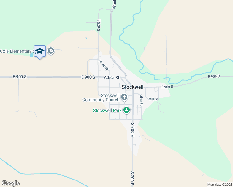 map of restaurants, bars, coffee shops, grocery stores, and more near 6912 Church Street in Lafayette