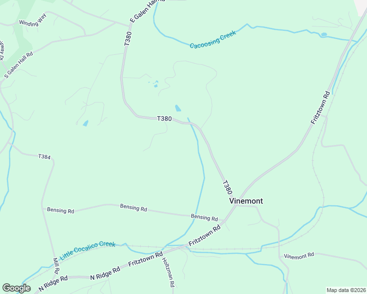 map of restaurants, bars, coffee shops, grocery stores, and more near 376 Vinemont Road in Berks