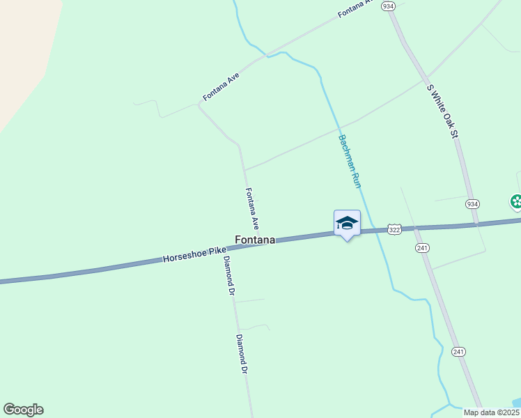 map of restaurants, bars, coffee shops, grocery stores, and more near 44 Fontana Avenue in Lebanon