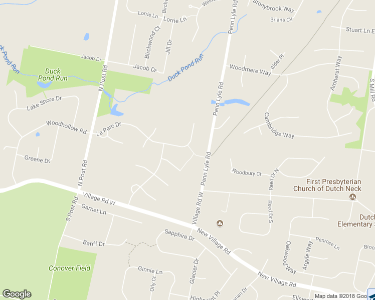 map of restaurants, bars, coffee shops, grocery stores, and more near 10 Le Parc Court in West Windsor Township