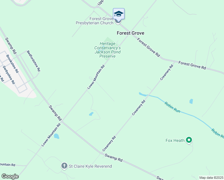 map of restaurants, bars, coffee shops, grocery stores, and more near 3433 Lower Mountain Road in Furlong