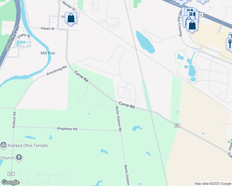 map of restaurants, bars, coffee shops, grocery stores, and more near 716 Curve Road in Delaware