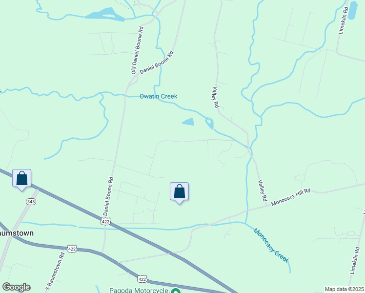 map of restaurants, bars, coffee shops, grocery stores, and more near 220 Gollub Drive in Birdsboro