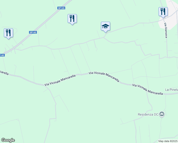 map of restaurants, bars, coffee shops, grocery stores, and more near in Province of Lecce