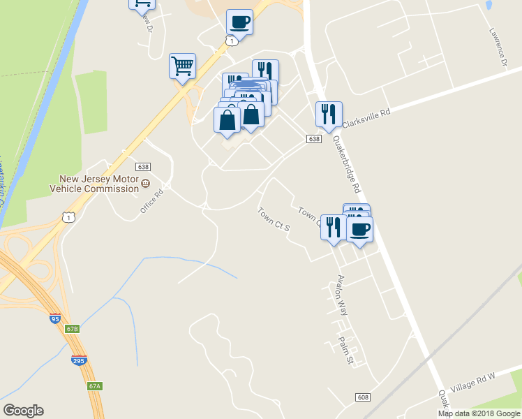 map of restaurants, bars, coffee shops, grocery stores, and more near 5711 Town Court South in Lawrence Township