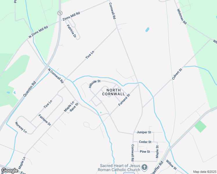 map of restaurants, bars, coffee shops, grocery stores, and more near 208 Karinch Street in Lebanon