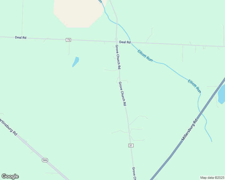 map of restaurants, bars, coffee shops, grocery stores, and more near 4081 Grove Church Road in Gambier