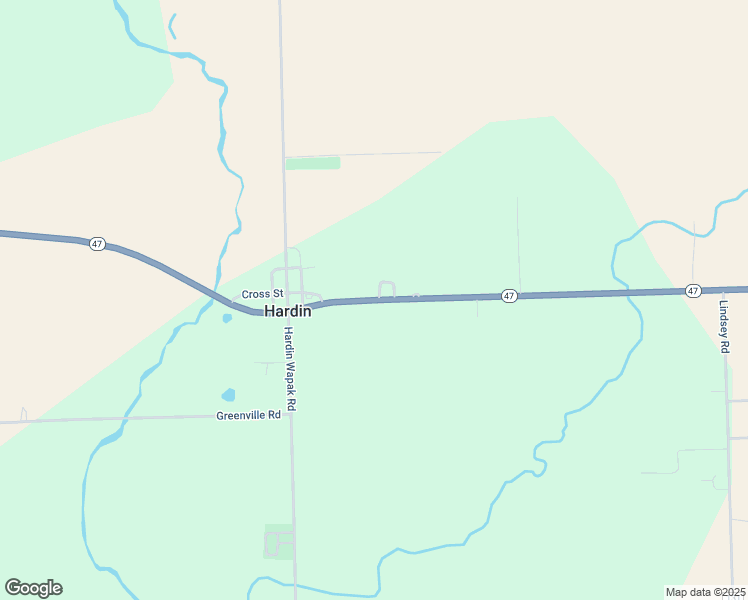 map of restaurants, bars, coffee shops, grocery stores, and more near 10207 Ohio 47 in Sidney