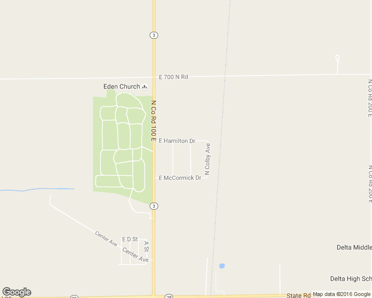 map of restaurants, bars, coffee shops, grocery stores, and more near 10709 N Faye Ave in Muncie