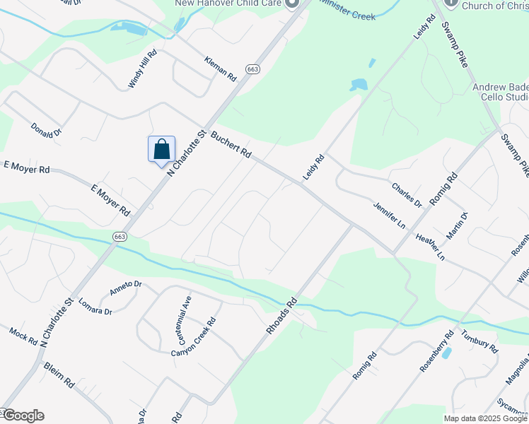 map of restaurants, bars, coffee shops, grocery stores, and more near 100 Worthington Drive in Gilbertsville