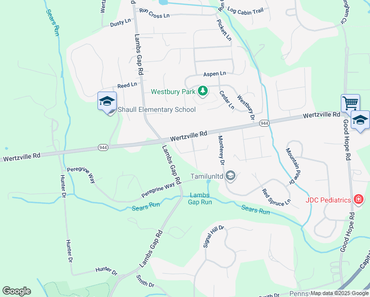 map of restaurants, bars, coffee shops, grocery stores, and more near 6010 Michaele Drive in Enola