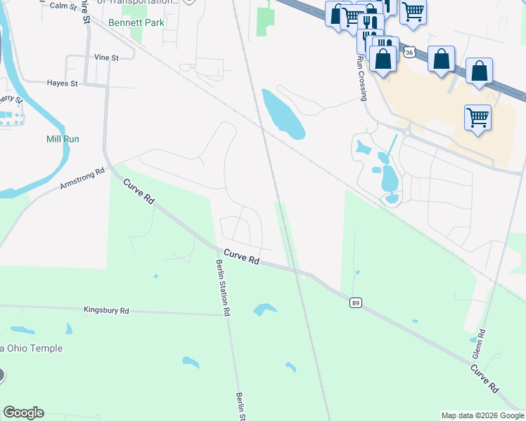 map of restaurants, bars, coffee shops, grocery stores, and more near 543 Randall Road in Delaware