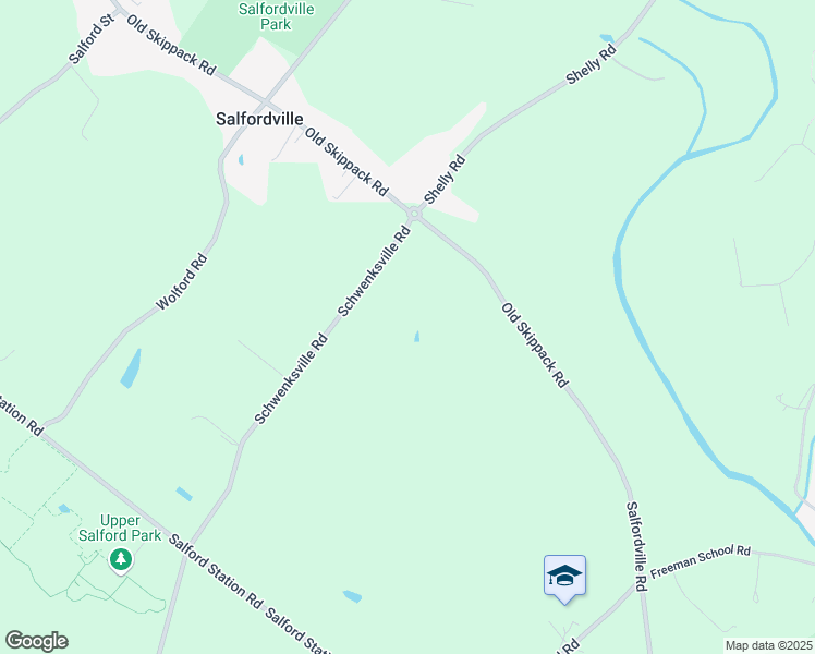 map of restaurants, bars, coffee shops, grocery stores, and more near 493 Old Skippack Road in Harleysville