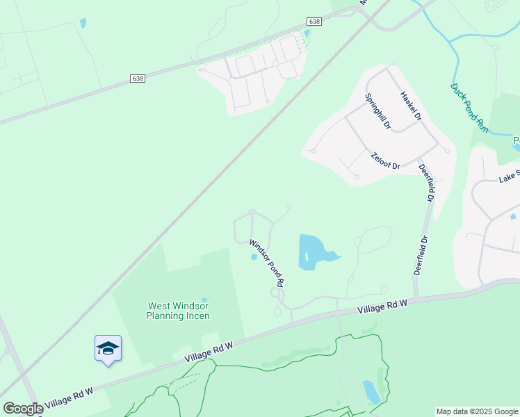 map of restaurants, bars, coffee shops, grocery stores, and more near 7 Tudor Way in West Windsor Township