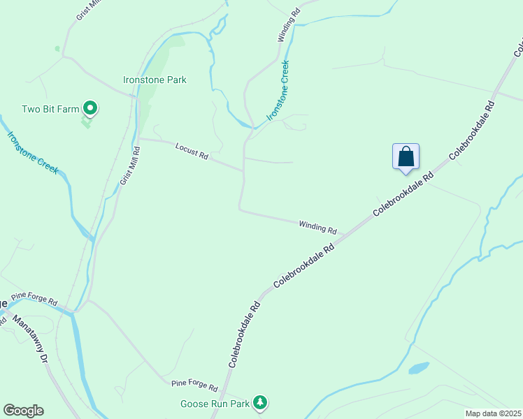 map of restaurants, bars, coffee shops, grocery stores, and more near 63 Winding Road in Boyertown