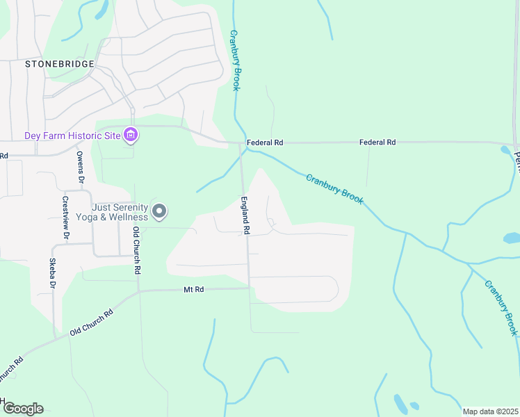 map of restaurants, bars, coffee shops, grocery stores, and more near 6 Brentwood Place in Monroe Township