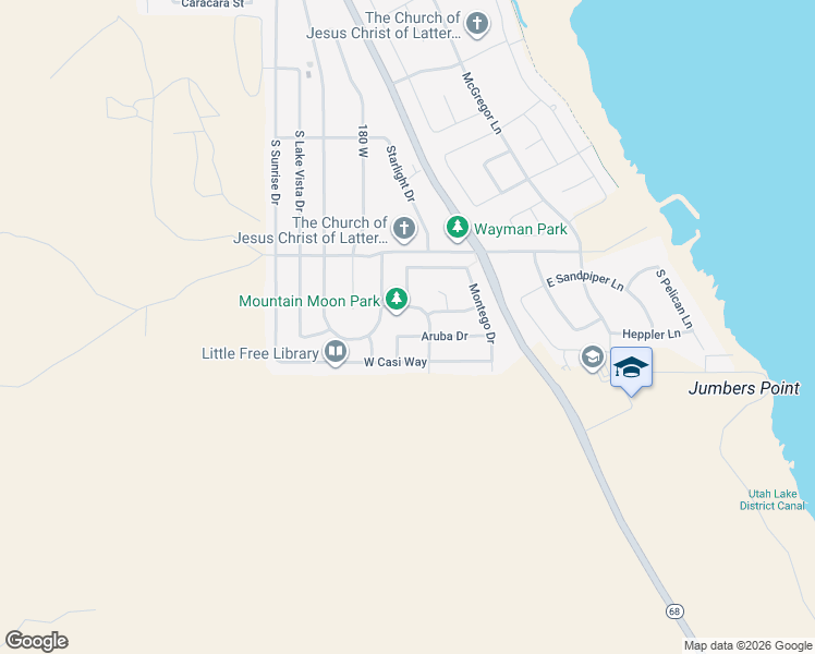 map of restaurants, bars, coffee shops, grocery stores, and more near 172 Aruba Drive in Saratoga Springs