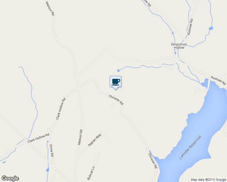 map of restaurants, bars, coffee shops, grocery stores, and more near 318 Chrisner Road in Ligonier