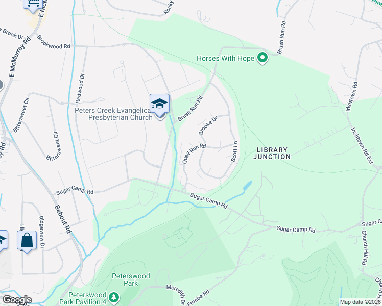 map of restaurants, bars, coffee shops, grocery stores, and more near 232 Quail Run Road in Venetia