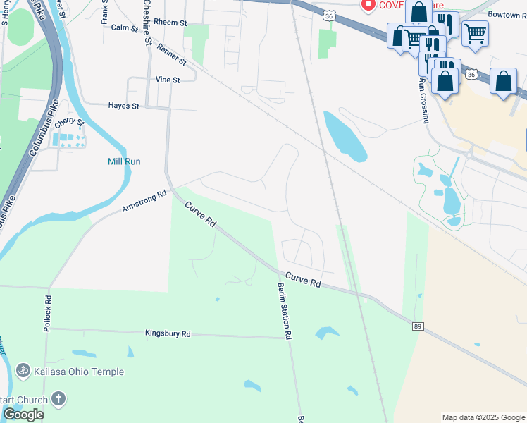 map of restaurants, bars, coffee shops, grocery stores, and more near 495 Randall Road in Delaware