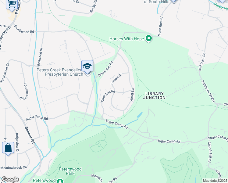 map of restaurants, bars, coffee shops, grocery stores, and more near 255 Quail Run Road in Venetia