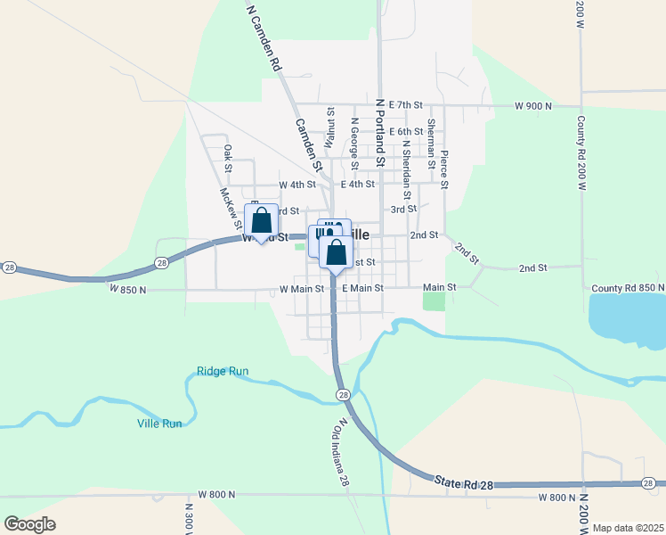 map of restaurants, bars, coffee shops, grocery stores, and more near 217 Highway 28 in Ridgeville