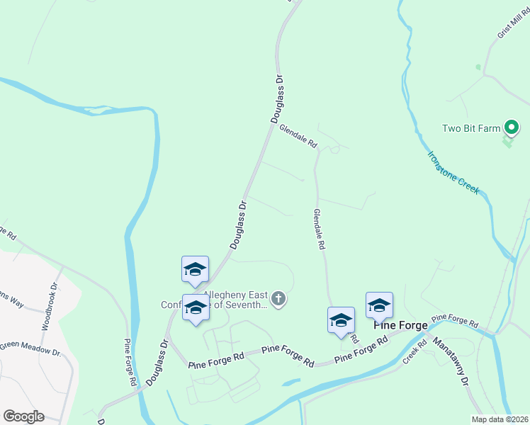 map of restaurants, bars, coffee shops, grocery stores, and more near 34 Allegheny Street in Boyertown