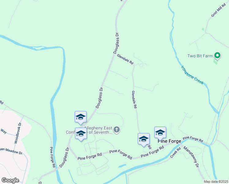 map of restaurants, bars, coffee shops, grocery stores, and more near 28 Allegheny Street in Boyertown