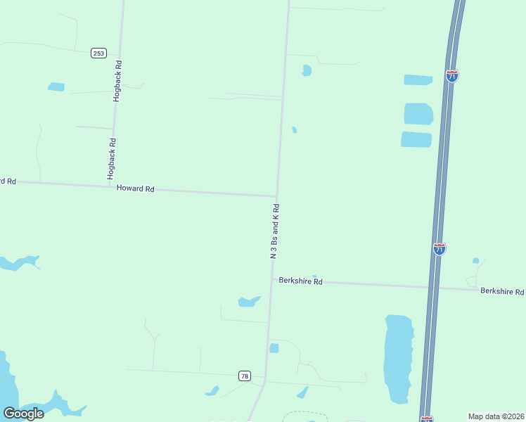 map of restaurants, bars, coffee shops, grocery stores, and more near 6980 Howard Road in Sunbury