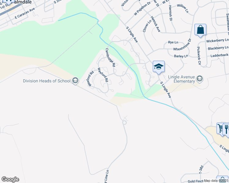 map of restaurants, bars, coffee shops, grocery stores, and more near 1962 Wexford Road in Palmyra