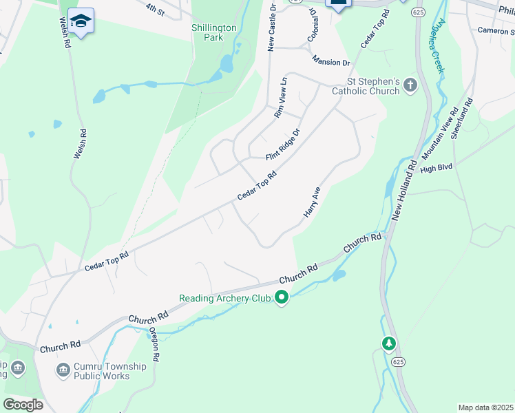 map of restaurants, bars, coffee shops, grocery stores, and more near 3 Jana Court in Reading