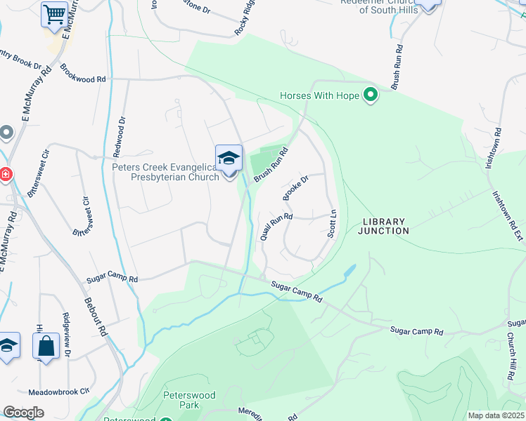 map of restaurants, bars, coffee shops, grocery stores, and more near 114 Grouse Court in Venetia