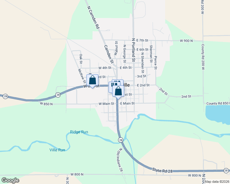 map of restaurants, bars, coffee shops, grocery stores, and more near in Ridgeville