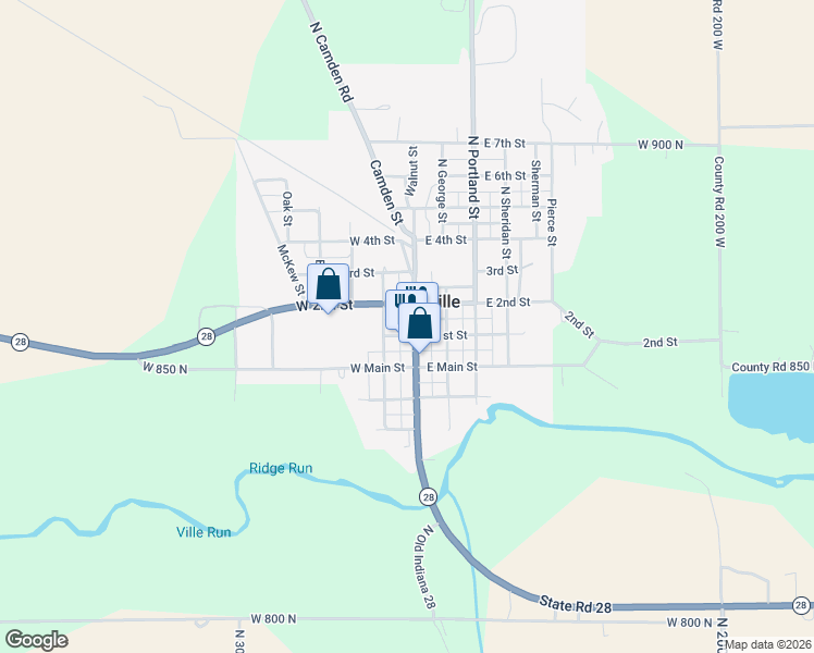 map of restaurants, bars, coffee shops, grocery stores, and more near in Ridgeville