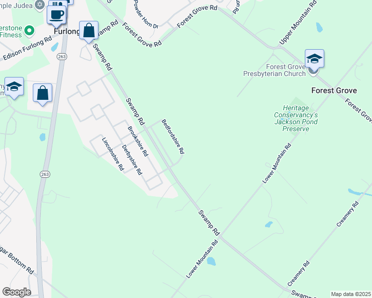 map of restaurants, bars, coffee shops, grocery stores, and more near 2041 Bedfordshire Road in Furlong