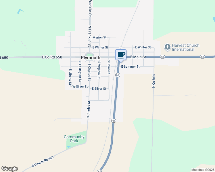 map of restaurants, bars, coffee shops, grocery stores, and more near 310 South Union Street in Plymouth
