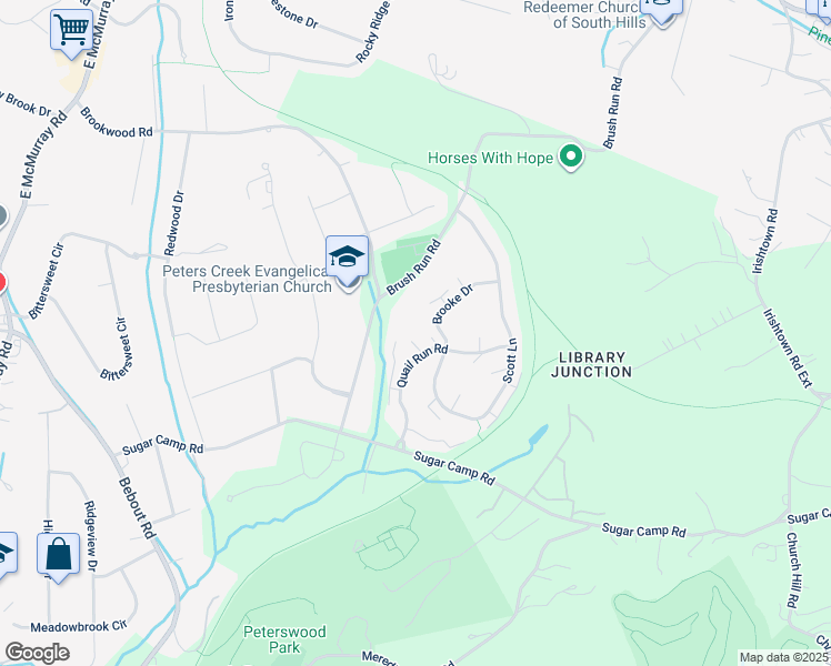 map of restaurants, bars, coffee shops, grocery stores, and more near 114 Grouse Court in Venetia