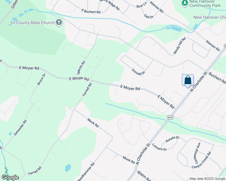 map of restaurants, bars, coffee shops, grocery stores, and more near 605 Jays Lane in Pottstown