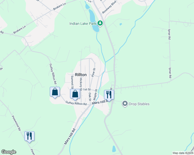 map of restaurants, bars, coffee shops, grocery stores, and more near 243 Maple Street in Rillton