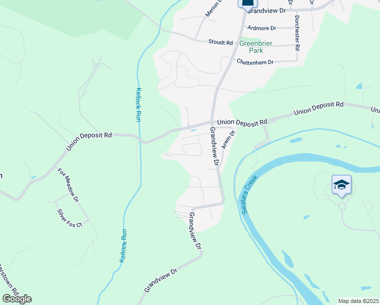 map of restaurants, bars, coffee shops, grocery stores, and more near 8 Willow Circle in Hummelstown