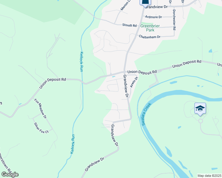 map of restaurants, bars, coffee shops, grocery stores, and more near 8 Willow Circle in Hummelstown