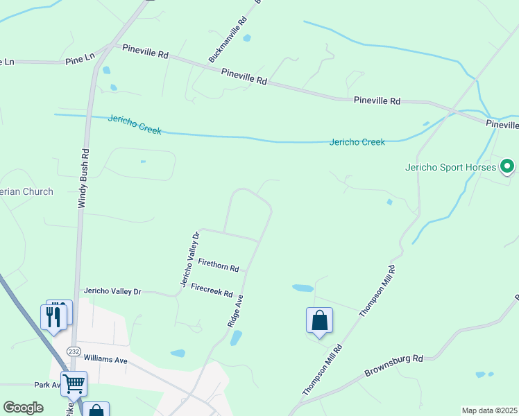 map of restaurants, bars, coffee shops, grocery stores, and more near 384 Ridge Avenue in Newtown