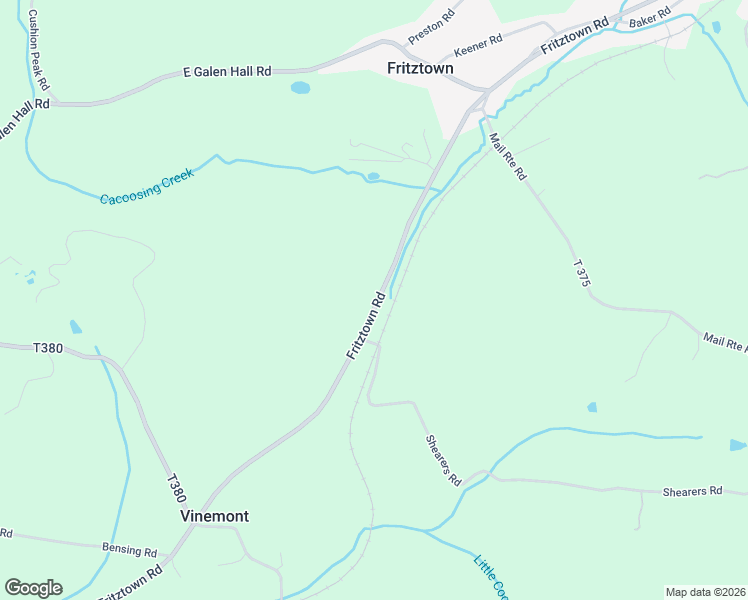 map of restaurants, bars, coffee shops, grocery stores, and more near 1192 Fritztown Road in Reinholds