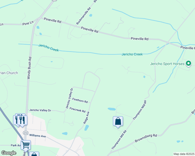 map of restaurants, bars, coffee shops, grocery stores, and more near 384 Ridge Avenue in Newtown