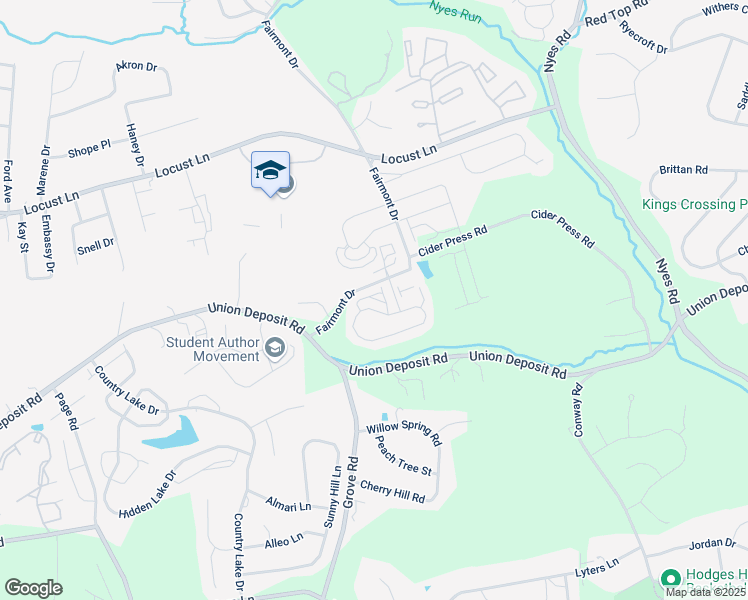 map of restaurants, bars, coffee shops, grocery stores, and more near 1804 Fairmont Drive in Harrisburg